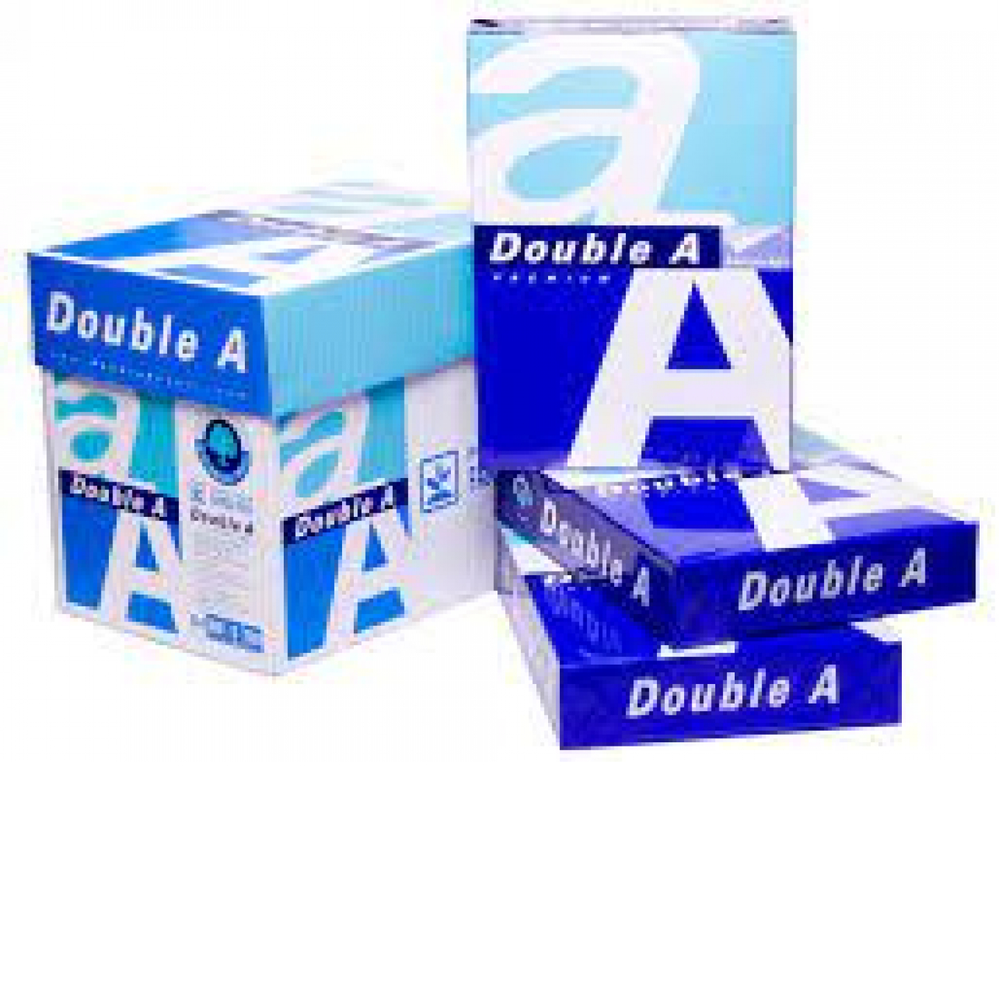 Double A - Rame de papier pour imprimante, format A4, GSM 80, 500 pages par ramette (lot de 5 ramettes)